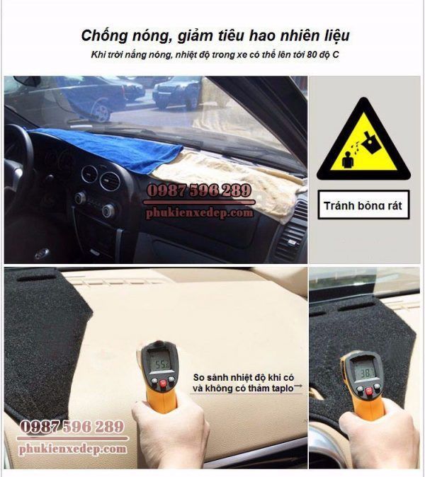 Thảm chống nóng taplo cho xe Hyundai Accent