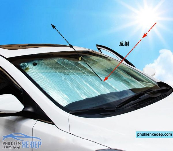 Tấm chắn nắng xe ô tô - che nắng kính lái - mẫu 1 (0,6m x1,3m)
