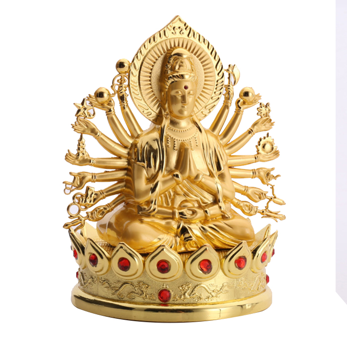 Tượng Phật Bà Quan Âm Nghìn Tay để taplo, trang trí, phong thuỷ ô tô