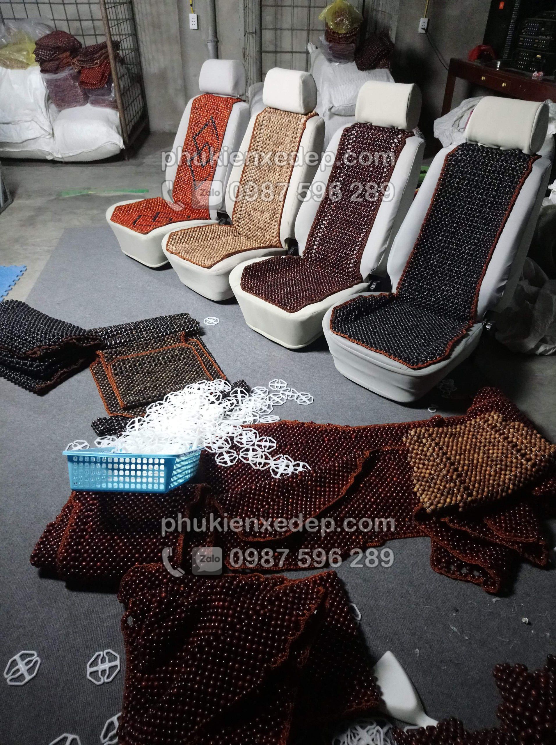 Lót ghế hạt Bồ Hòn