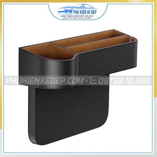 Ngăn chứa đồ tiện dụng dùng trên xe hơi Baseus Elegant Car Storage Box (Leather + Flannelette, Storage Organizer)