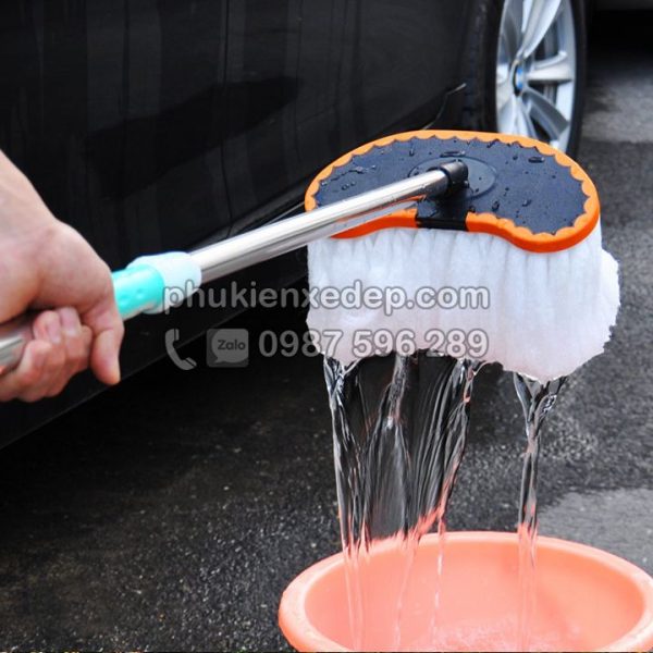 Chổi rửa xe ô tô cán dài chuyên dụng ( 100cm )