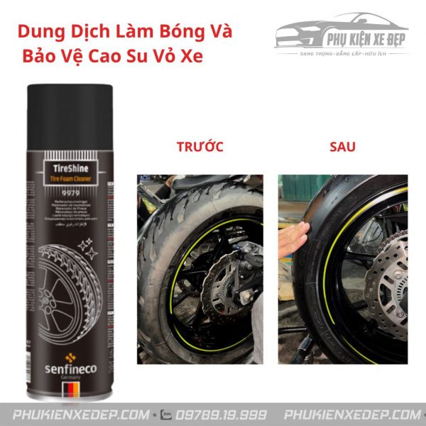 Dung Dịch Đánh Bóng Lốp Xe Ô tô Senfinico 9979