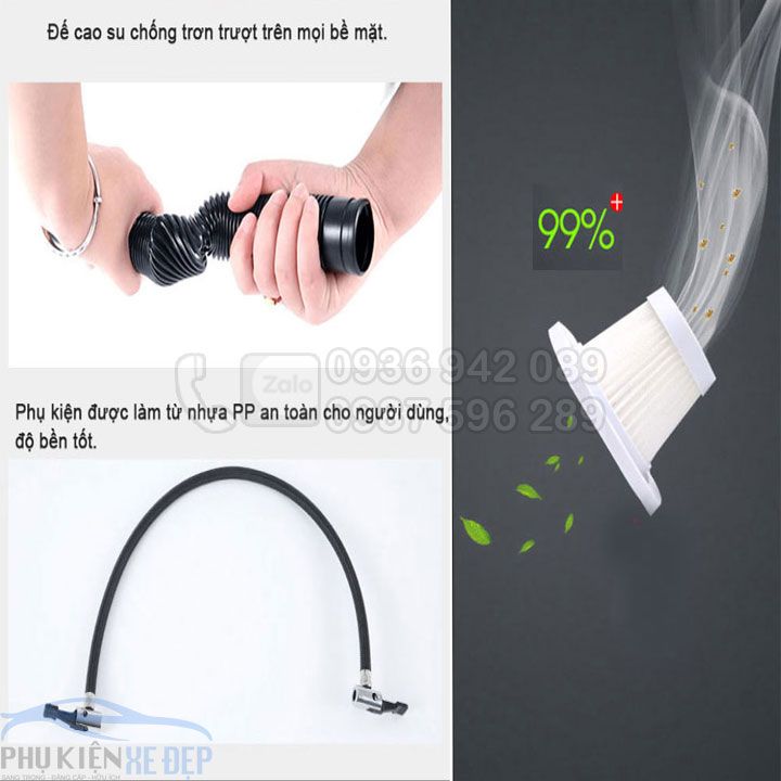 Máy hút bụi ô tô 4 trong 1