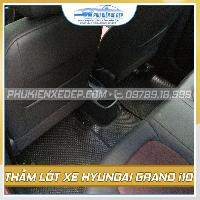 Thảm lót sàn ô tô Hyundai Grand I10 cao su Thái Lan MỚI NHẤT