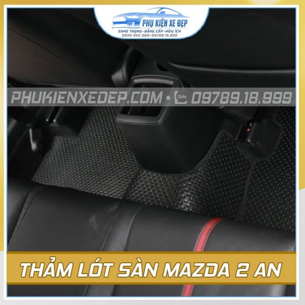 Bộ thảm lót sàn ô tô Mazda 2 cao su Thái Lan MỚI NHẤT