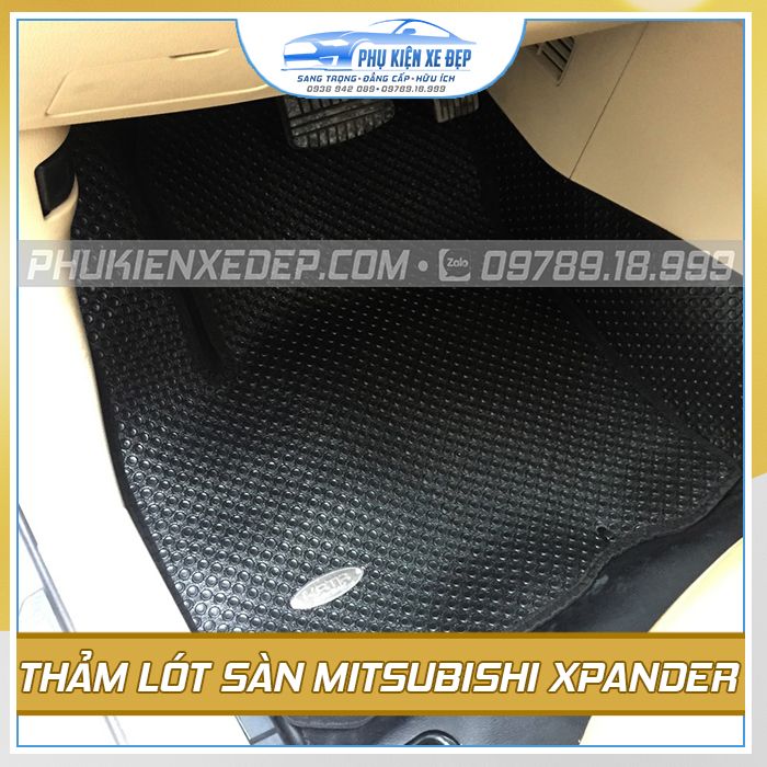 Bộ thảm lót sàn ô tô Mitsubishi Xpander cao su Thái Lan MỚI