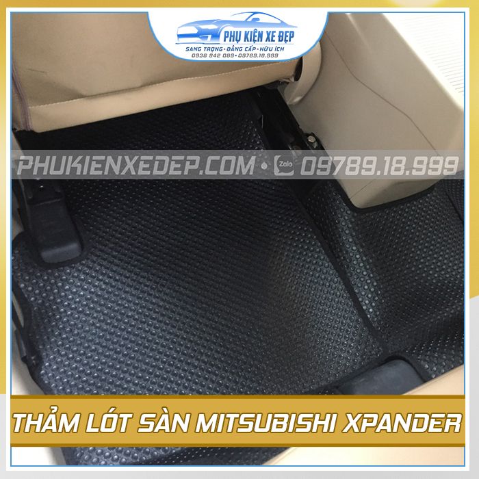 Bộ thảm lót sàn ô tô Mitsubishi Xpander cao su Thái Lan MỚI