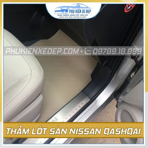 Bộ thảm lót sàn ô tô cao su Thái Lan theo xe Nissan Qashqai