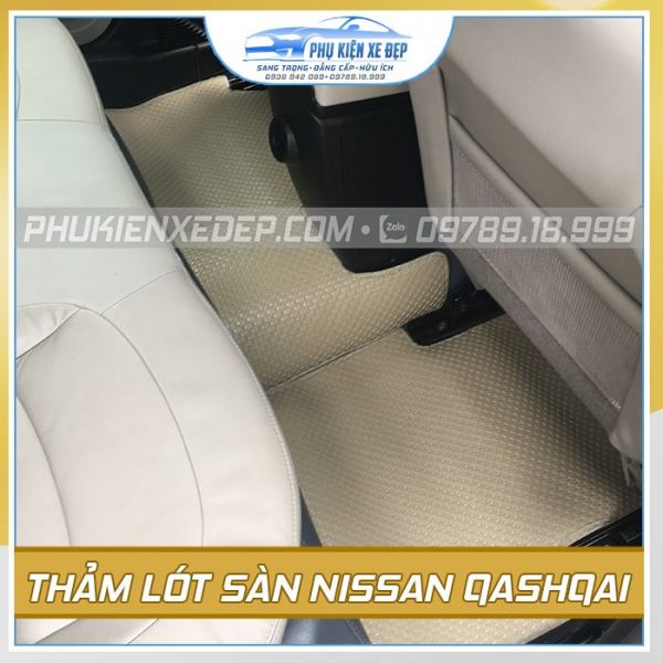 Bộ thảm lót sàn ô tô cao su Thái Lan theo xe Nissan Qashqai