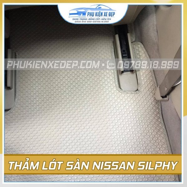 Bộ thảm lót sàn ô tô cao su Thái Lan theo xe Nissan Silphy