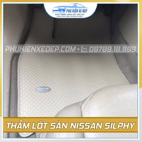 Bộ thảm lót sàn ô tô cao su Thái Lan theo xe Nissan Silphy