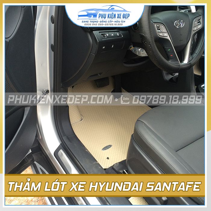 Thảm lót sàn Kata theo xe Hyundai Santafe