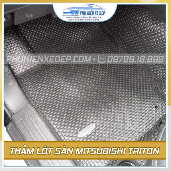 Bộ thảm lót sàn ô tô cao su Thái Lan theo xe Mitsubishi Triton