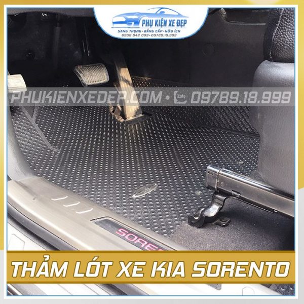 Bộ thảm lót sàn ô tô cao su Thái Lan theo xe Kia Sorento
