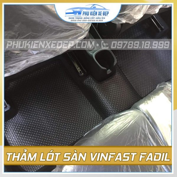 Bộ thảm lót sàn ô tô Vinfast Fadil cao su Thái Lan MỚI NHẤT