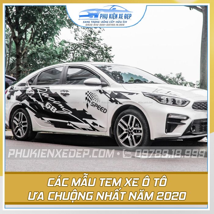 Tem dán xe ô tô được ưa chuộng nhất năm 2021