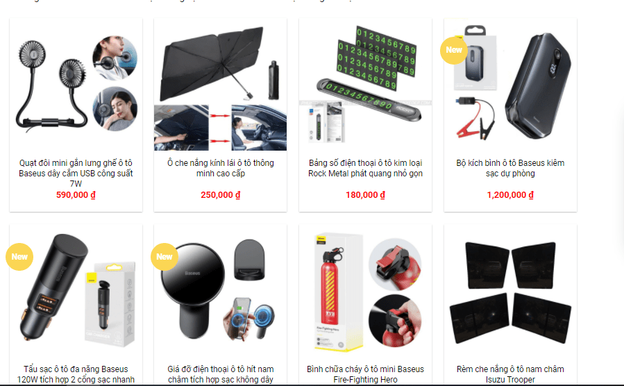 Đồ chơi xe hơi, phụ kiện ô tô, trang trí xe hơi