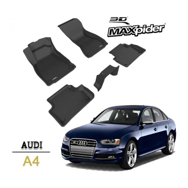 Thảm lót sàn Audi A4 2009-2016 bằng khuôn đúc hãng 3D MAXpider KAGU