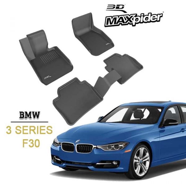 Thảm lót sàn BMW 3 Series F30 2012-2019 bằng khuôn đúc hãng 3D MAXpider KAGU