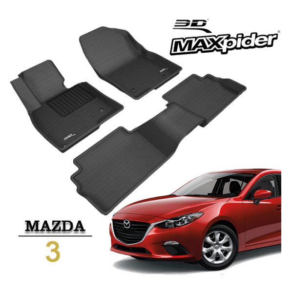 Thảm lót sàn Mazda 3, Mazda CX30 bằng khuôn đúc hãng 3D MAXpider KAGU