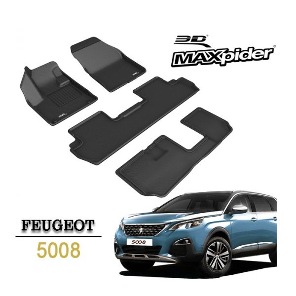 Thảm lót sàn Peugeot 5008 bằng khuôn đúc hãng 3D MAXpider KAGU