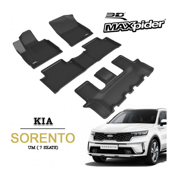 Thảm lót sàn Kia Sorento bằng khuôn đúc hãng 3D MAXpider KAGU