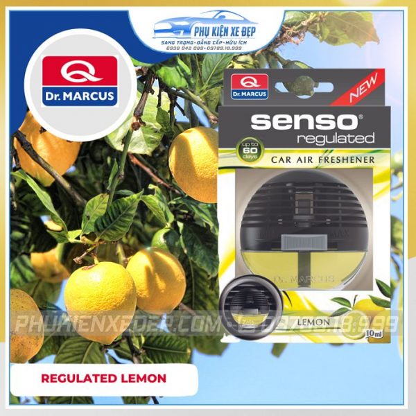 Nước Hoa Ô Tô Dr Marcus Kẹp Cửa Gió Điều Hoà Regulated Lemon
