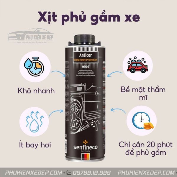 Sơn Phủ Gầm Ô tô Senfineco 9907