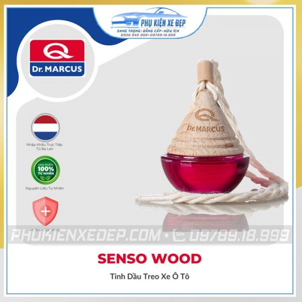 Nước Hoa Ô Tô Treo Xe Kẹo Cao Su Senso Wood Bubble Gum