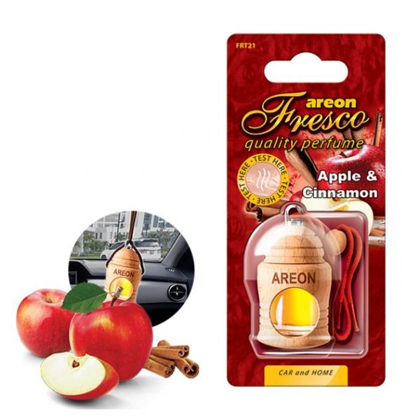 Tinh dầu treo xe ô tô hương Táo, Quế – Areon Fresco Apple, Cinnamon