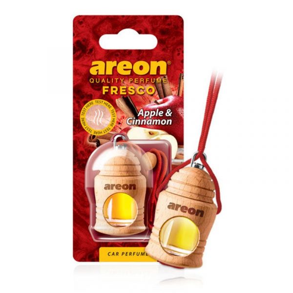 Tinh dầu treo xe ô tô hương Táo, Quế – Areon Fresco Apple, Cinnamon