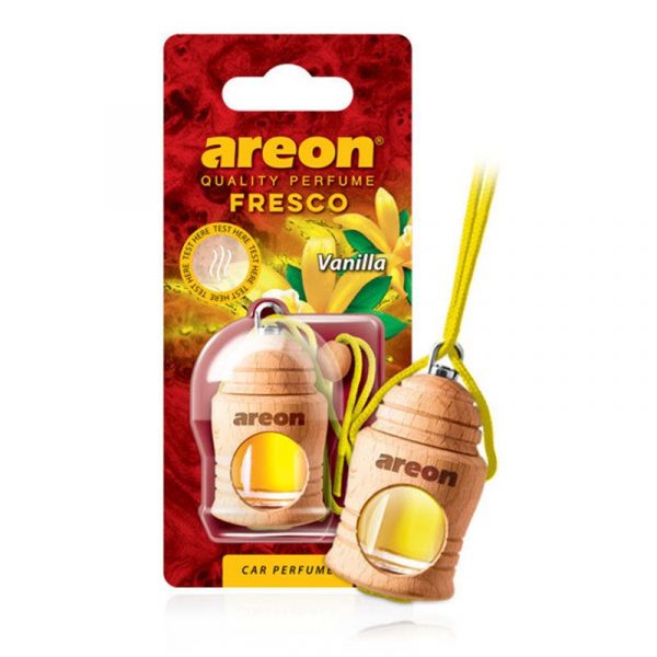 Tinh dầu treo xe ô tô hương vani – Areon Fresco Vanilla