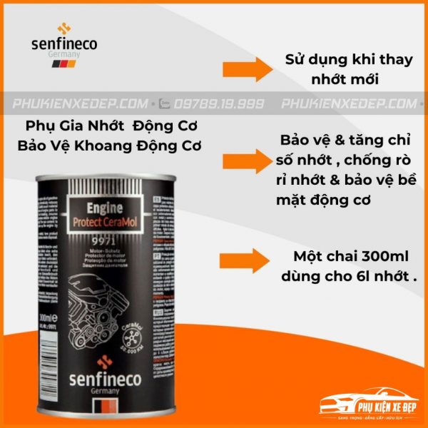 Phụ Gia Nhớt Senfinico 9971 Nano Gốm Ceramic