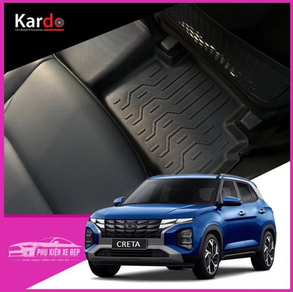 Thảm Lót Sàn Ô Tô Kardo Hyundai Creta 2022 - Nay