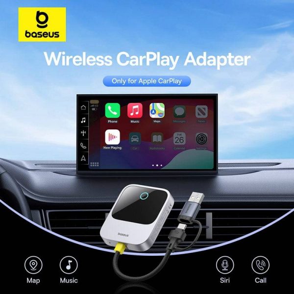 Carplay Không Dây Baseus SafeJourney Series Kết Nối Điện Thoại Lên Màn Hình